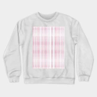 Modern Thin Pink Lines Crewneck Sweatshirt